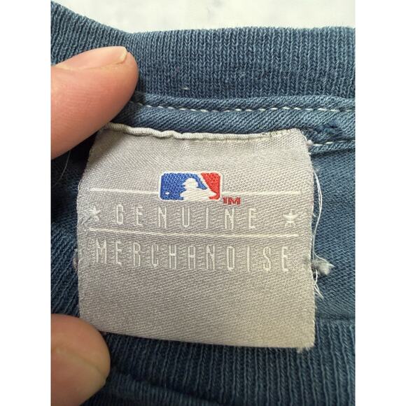 Vintage NYE YANKEES Tie Dye T - Shirt Blue Size Small - Picture 4 of 8